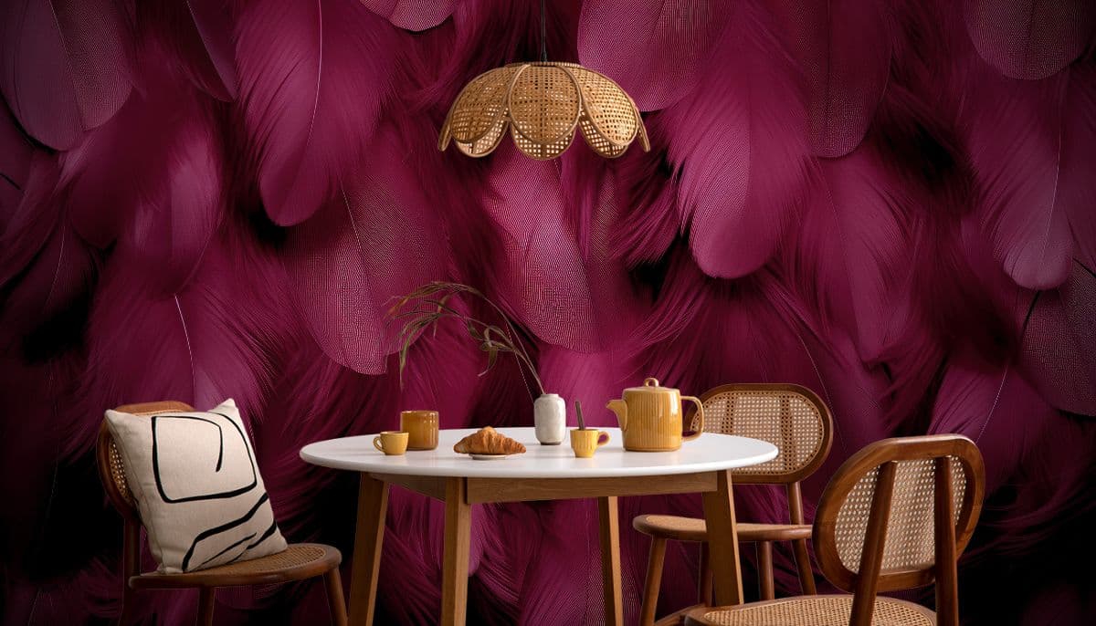Primrose Pile Wallpaper for Wall shown in a room