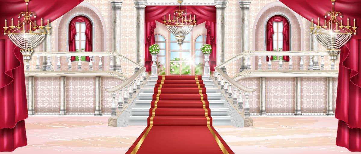 Luxury Castle Hall Wallpaper Mural for Wall pattern detail
