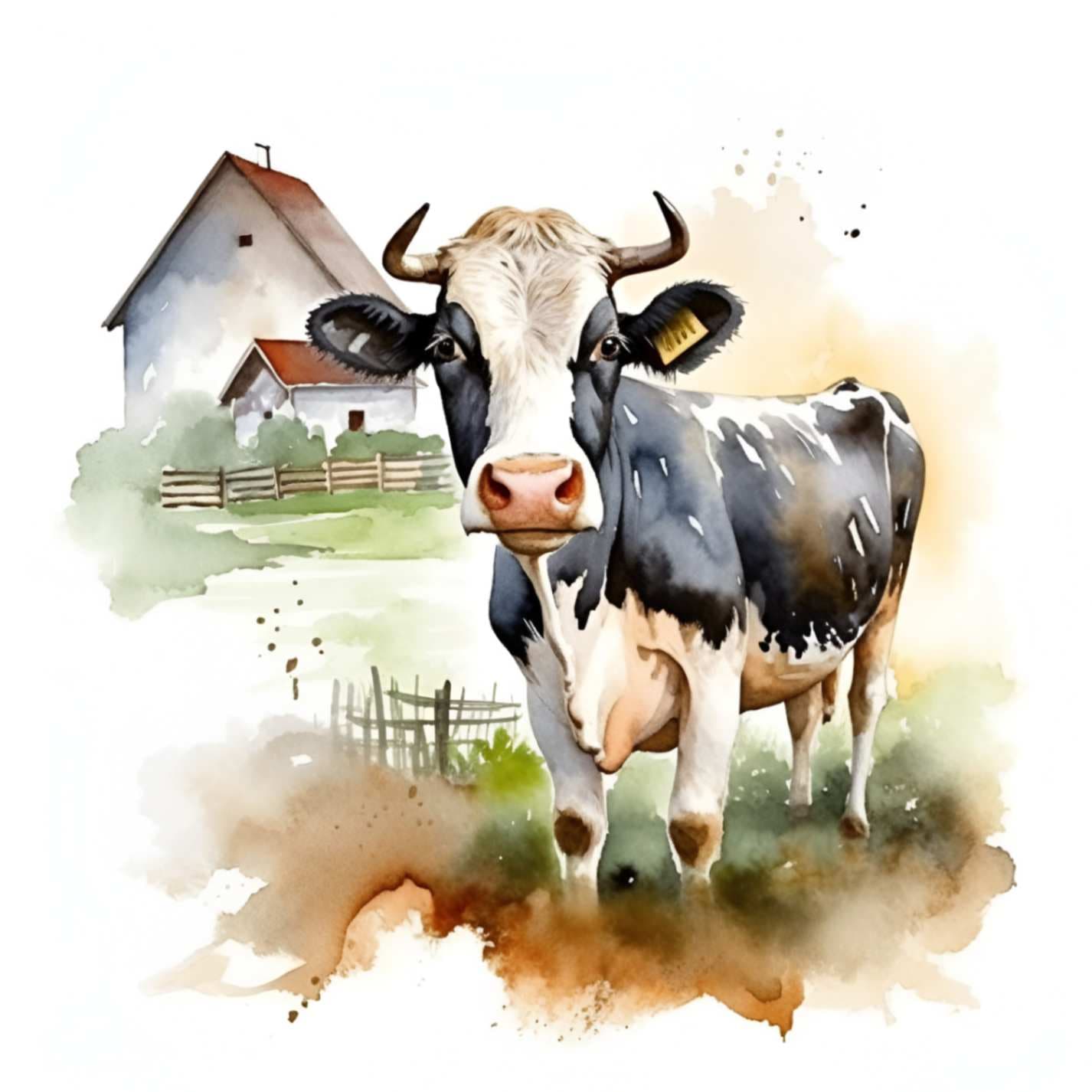 Charming Farmhouse Cow Wallpaper for Wall pattern detail