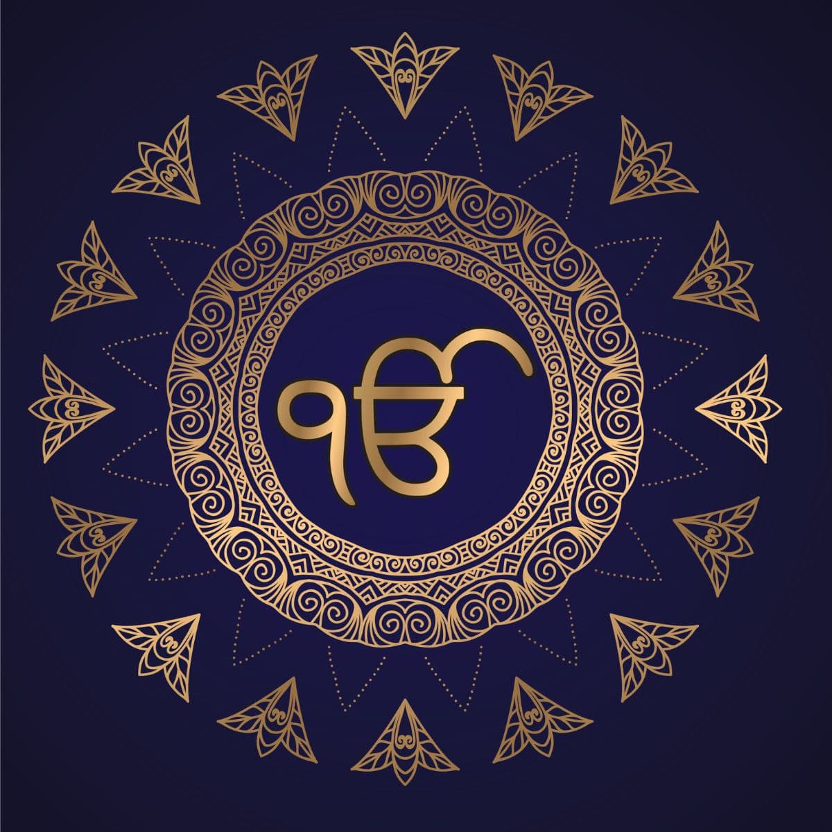 Premium Spiritual Omkar Wall Mural Wallpaper pattern detail