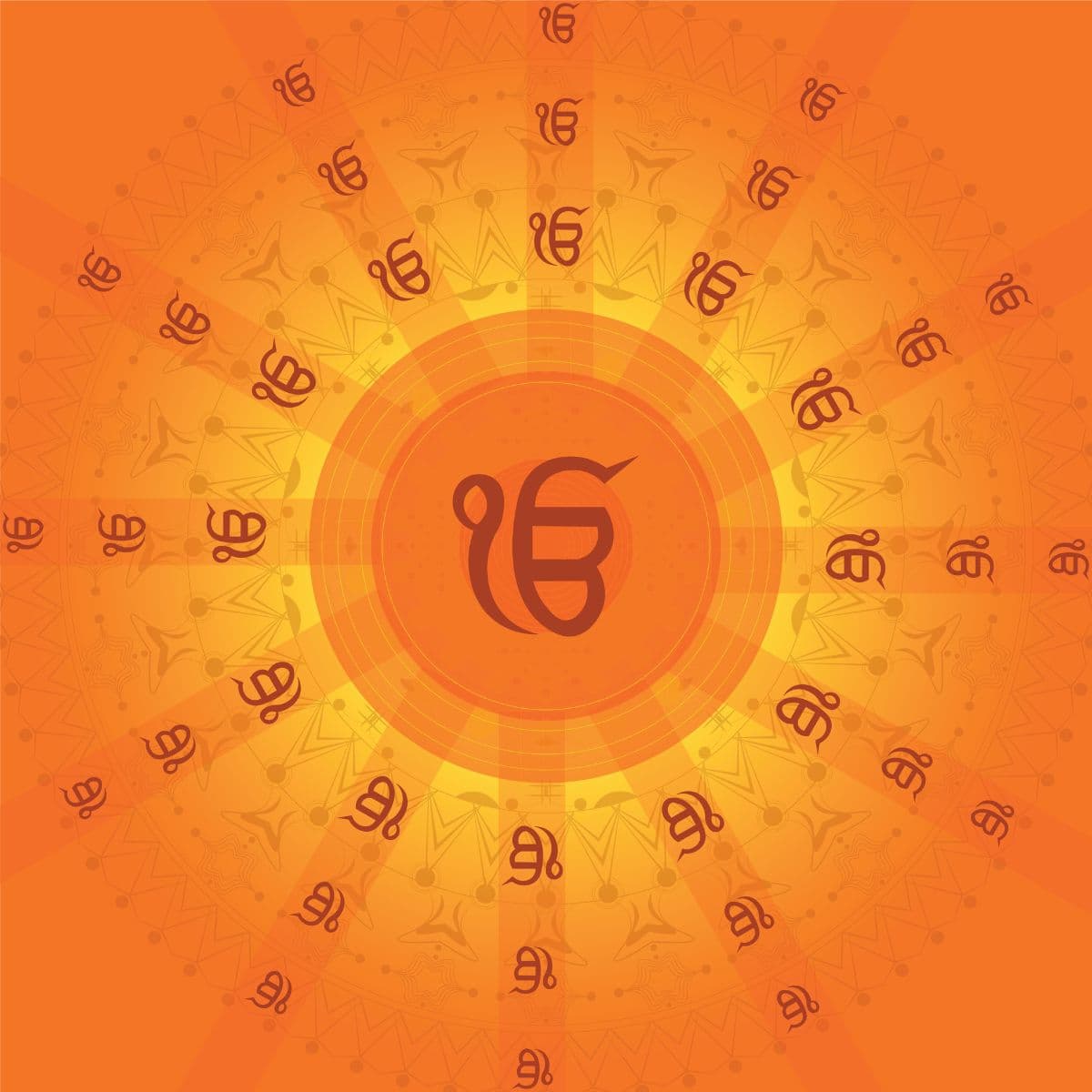 Ek Onkar Wallpaper for Wall pattern detail