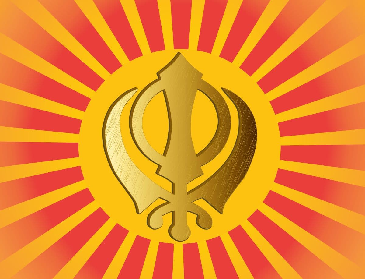 Khanda Sikh Symbol Wallpaper for Wall pattern detail