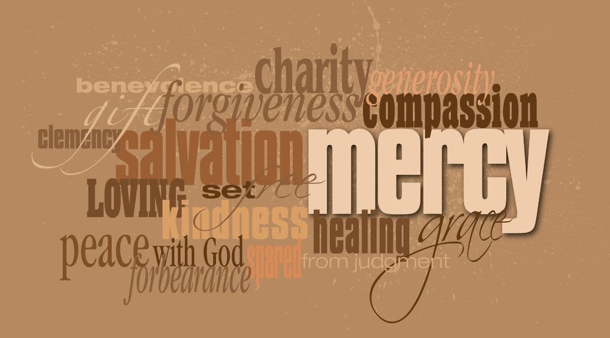 Mercy Christian Wallpaper Mural pattern detail