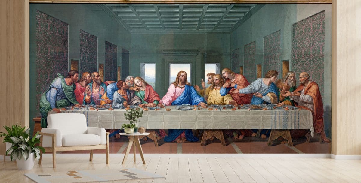 The Last Supper Wallpaper for Wall shown in a room