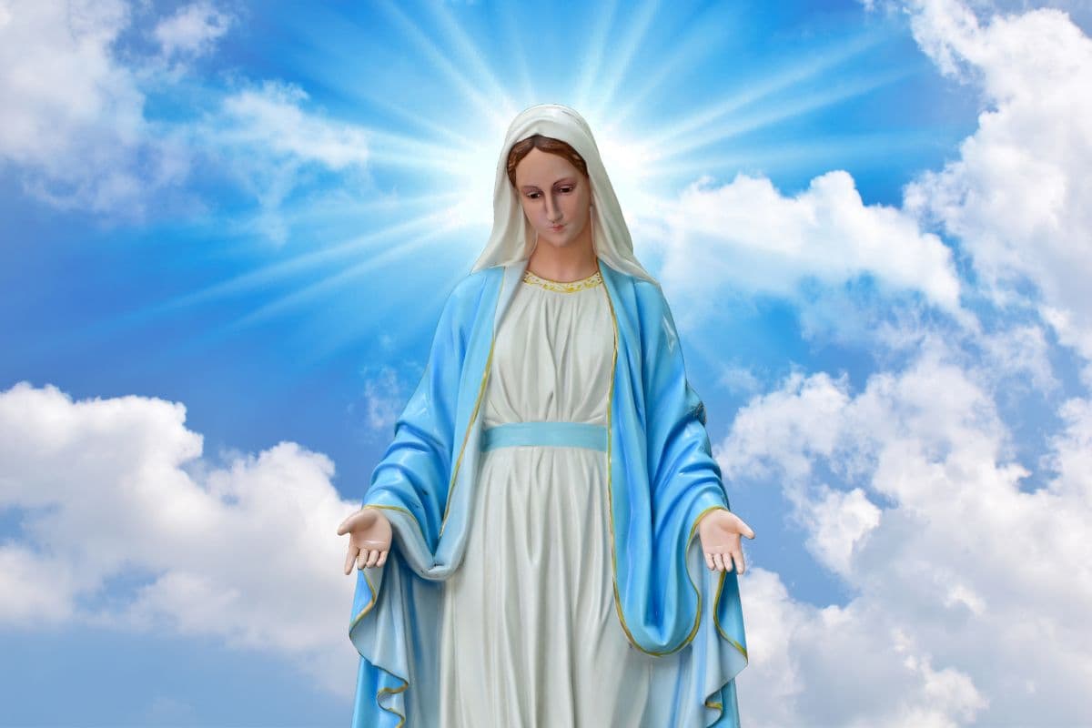 Virgin Mary Wallpaper for Wall pattern detail