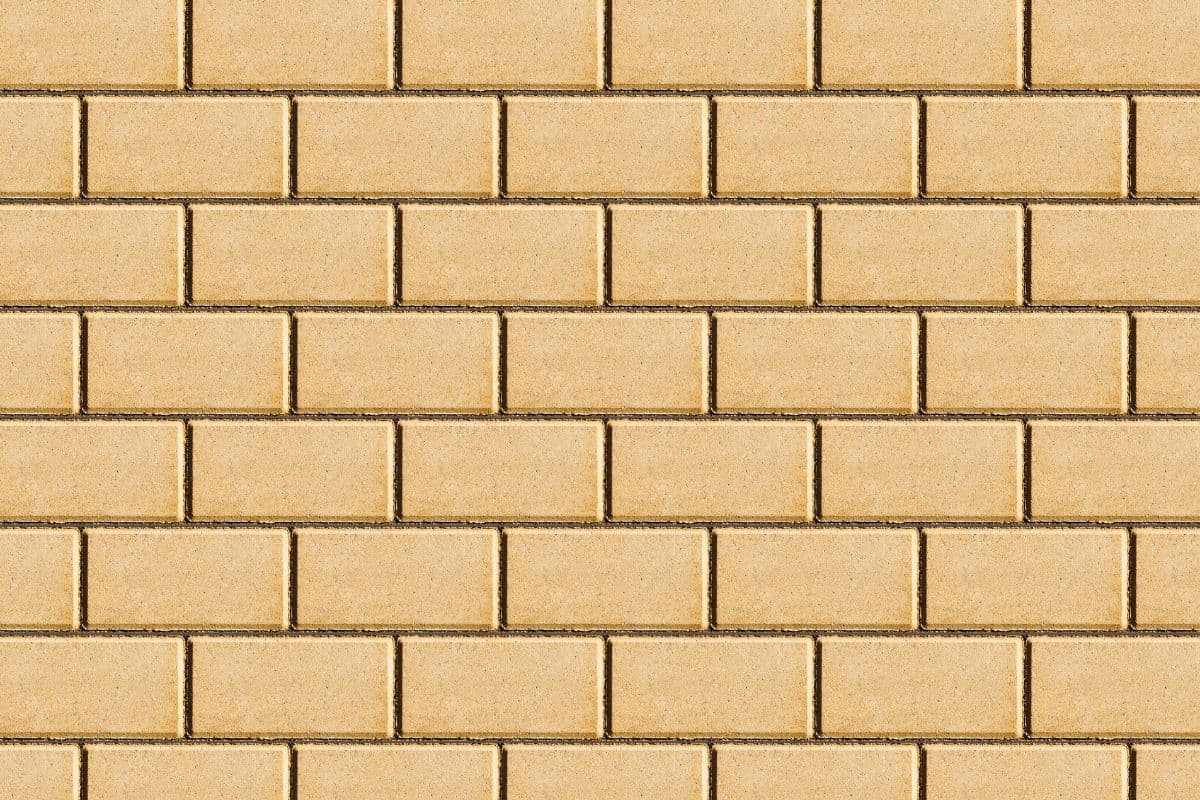 Yellow Brick Pavement Texture Wallpaper Mural pattern detail