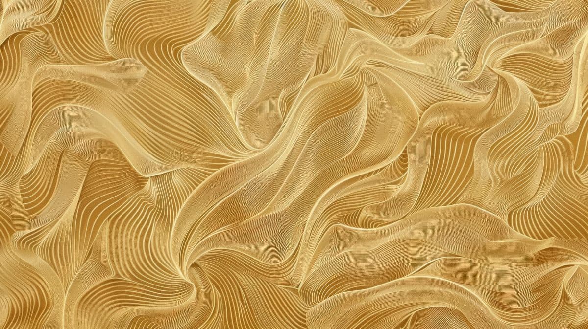Elegant Golden Waves Texture Mural Wallpaper pattern detail