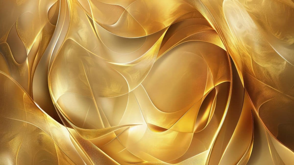 Golden Hues Abstract Art Wallpaper Mural pattern detail