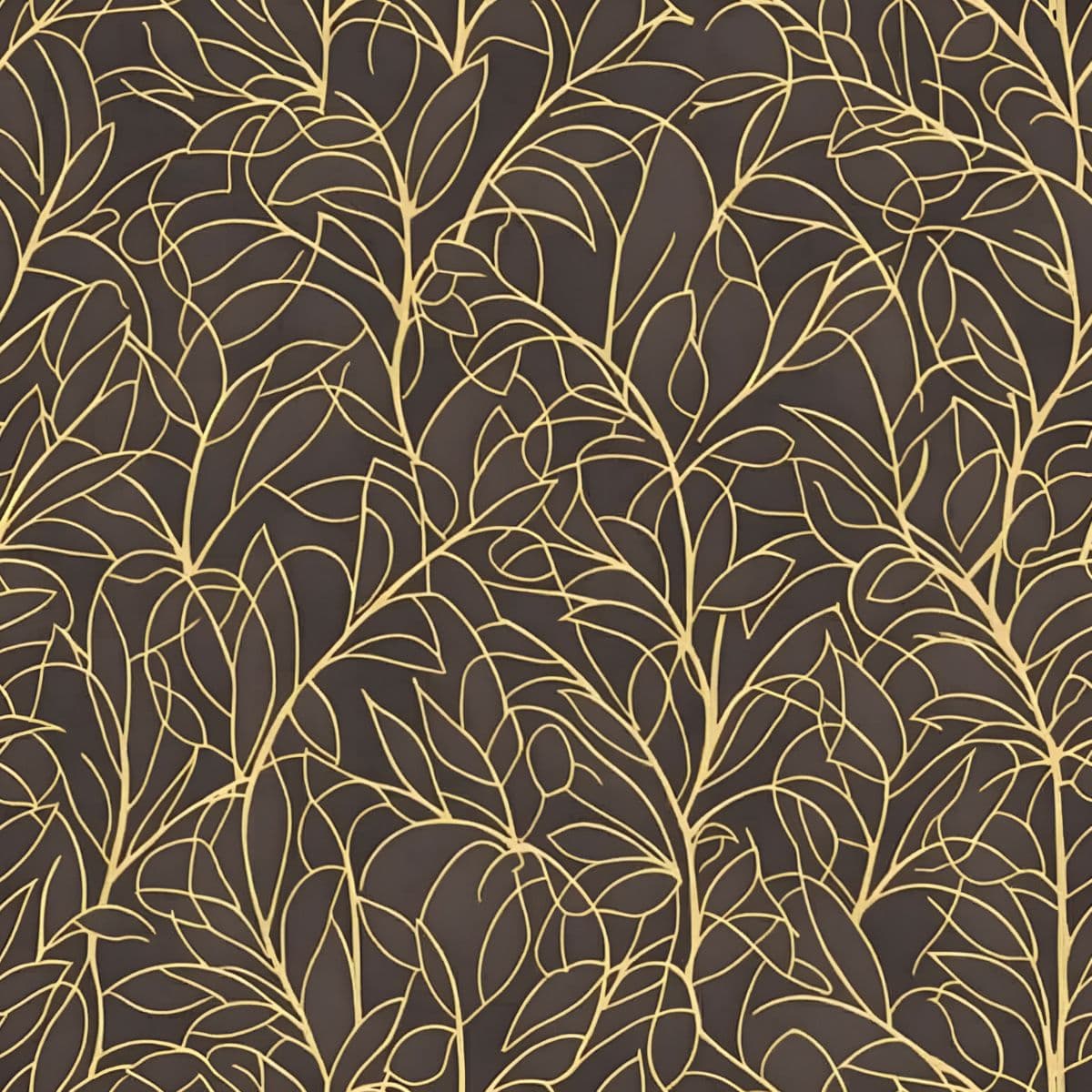 Golden Tumbleweeds Mural Wallpaper pattern detail