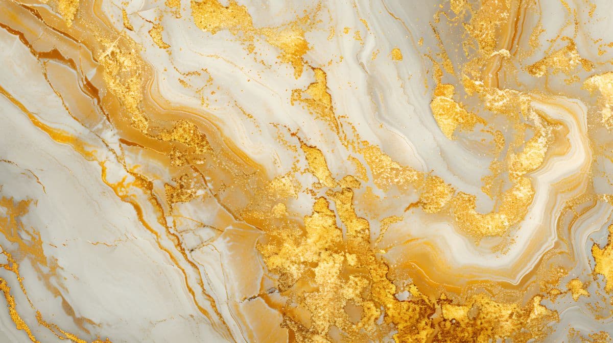 White Beauty Gold Marble Texture Mural Wallpaper pattern detail