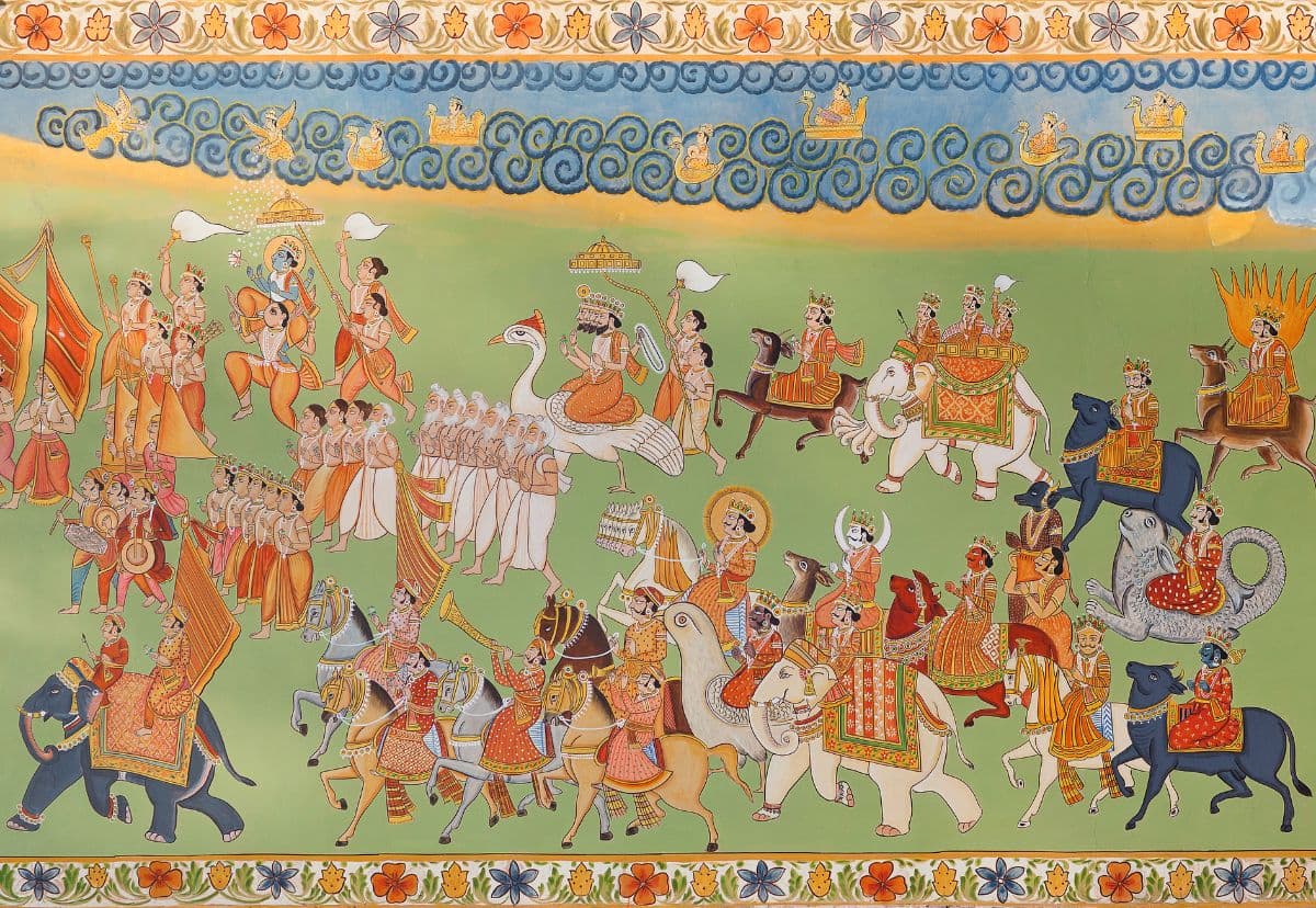 Mehrangarh Fort Wall Decoration Mural Wallpaper pattern detail