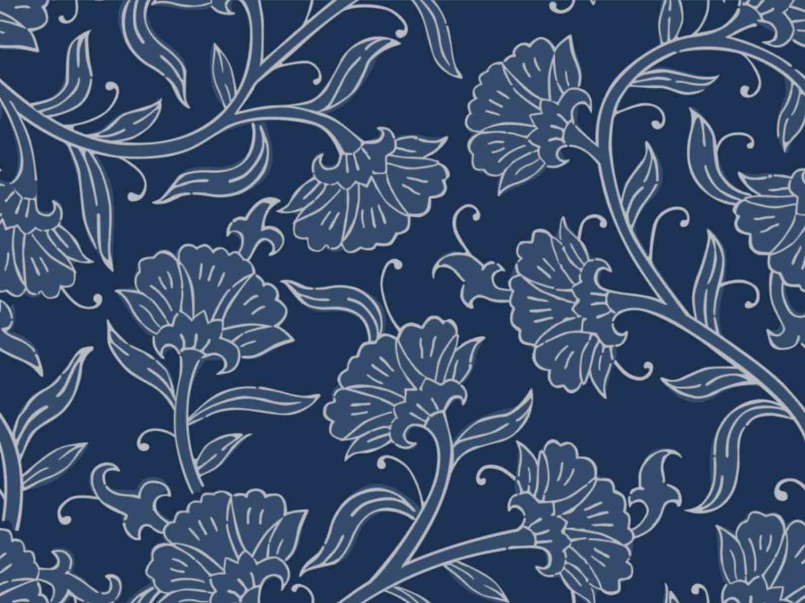 Kalamkari Midnight Blossom Wallpaper for Wall pattern detail