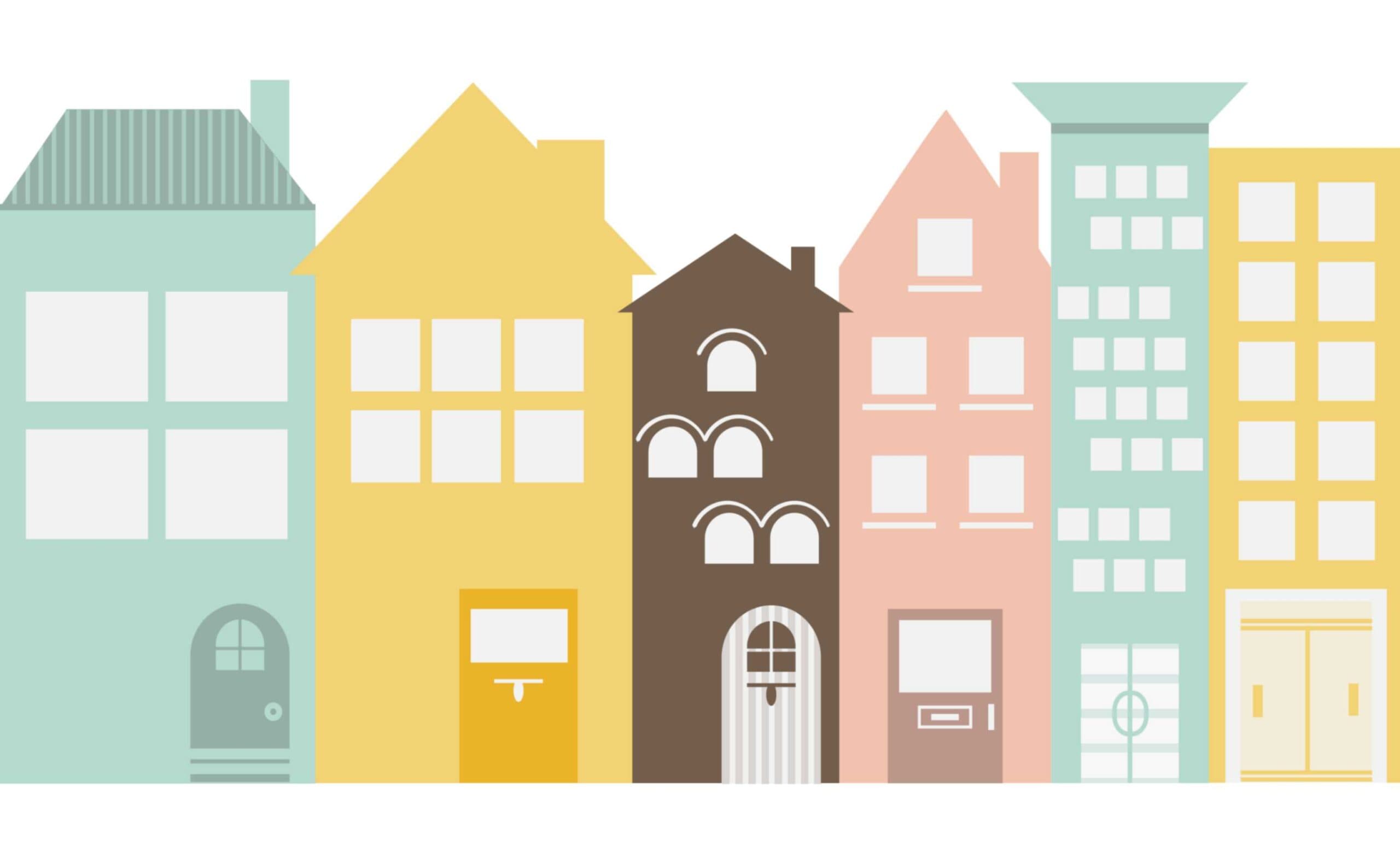 City Dreams Wallpaper Mural for Bedroom pattern detail