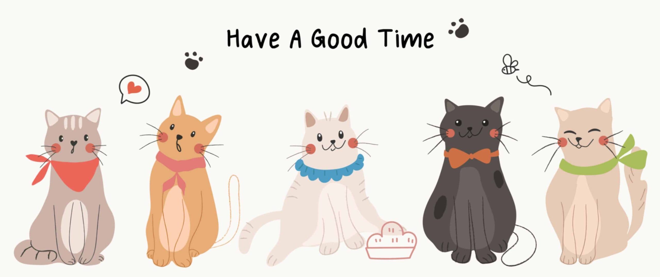 Have Good Time Group of Friends Wallpaper for Mural pattern detail