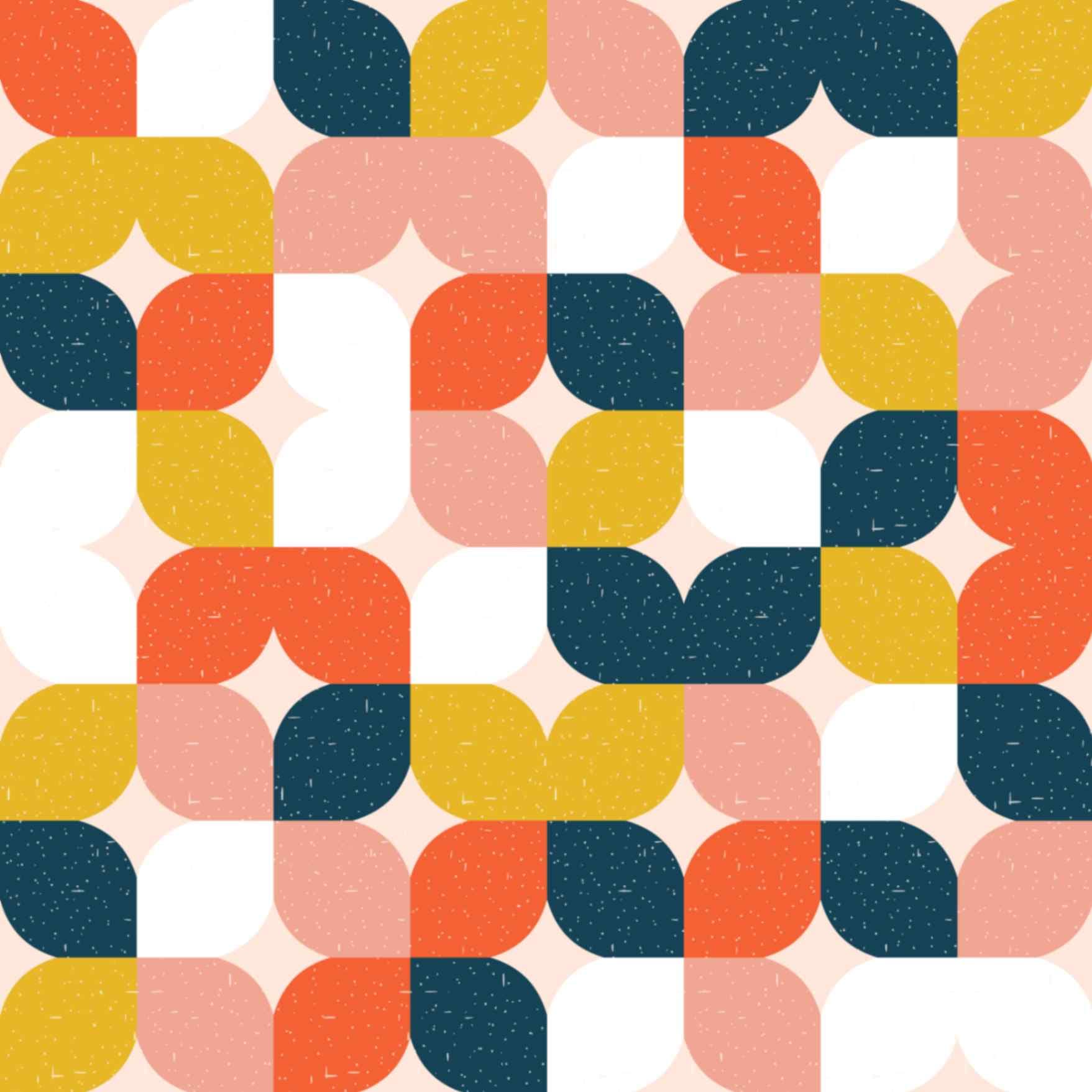 Colorful Geometric Seamless Pattern Wallpaper Mural pattern detail