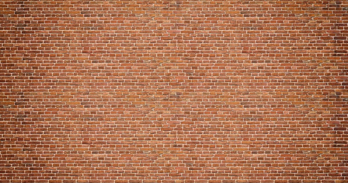 Realistic Brick Wall Panorama Mural Wallpaper pattern detail