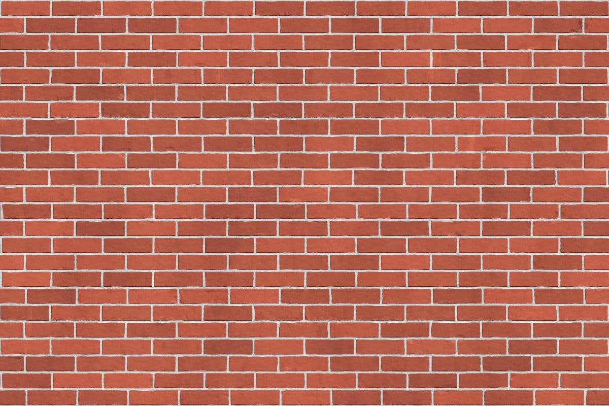 Red Brickscape Mural Wallpaper pattern detail