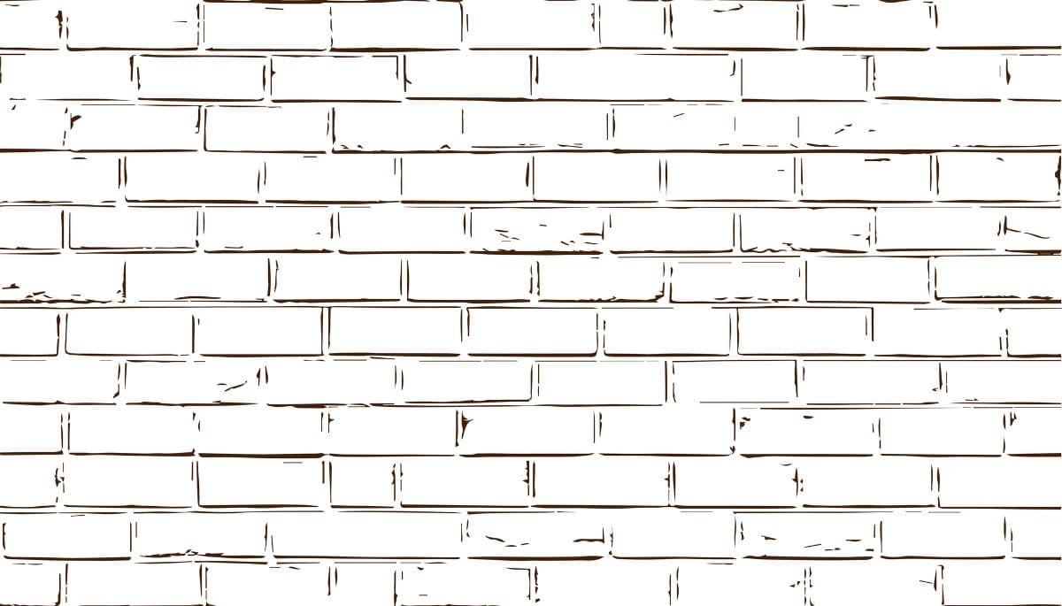 Cartoon Brickscape Mural Wallpaper pattern detail