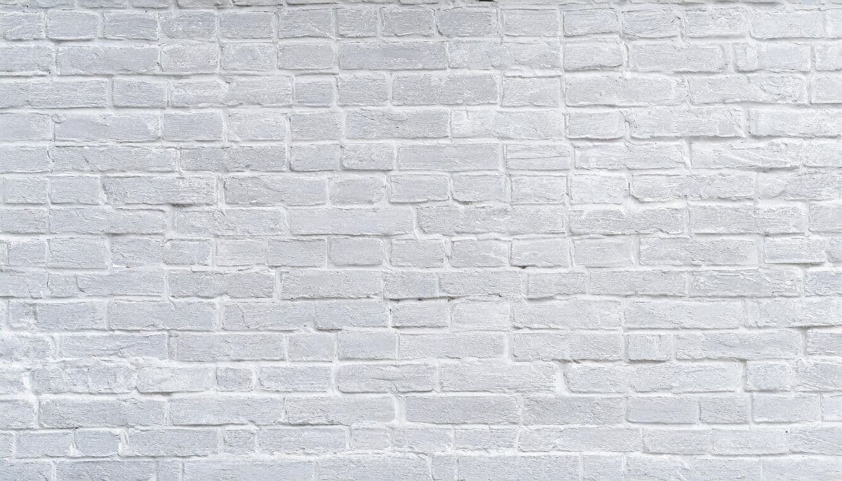 Lime Wash White Brick Walls Mural Wallpaper pattern detail