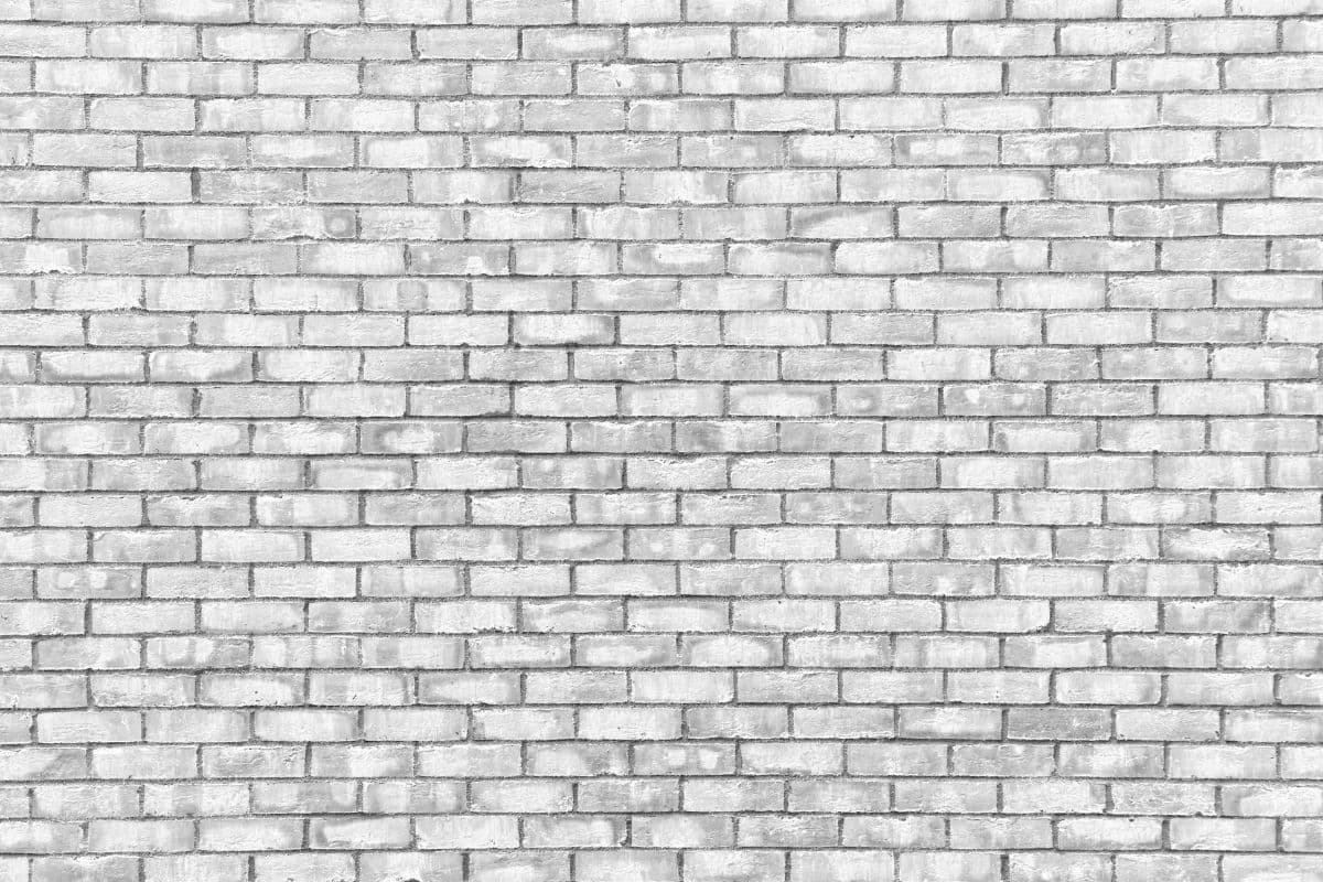 White and Grey Brick Serenity Mural Wallpaper pattern detail