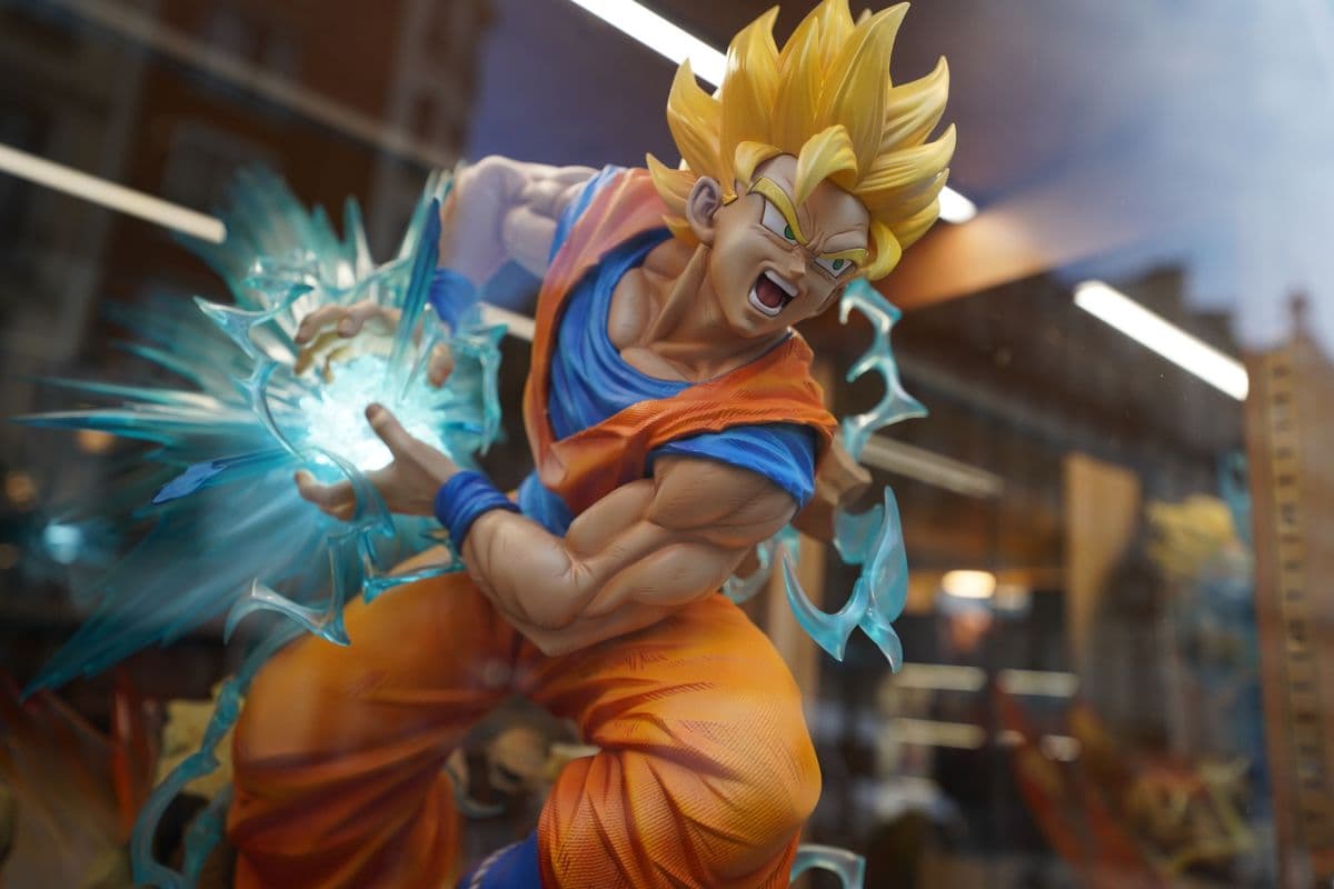 3D Goku Kamehameha Wallpaper Wall Mural pattern detail