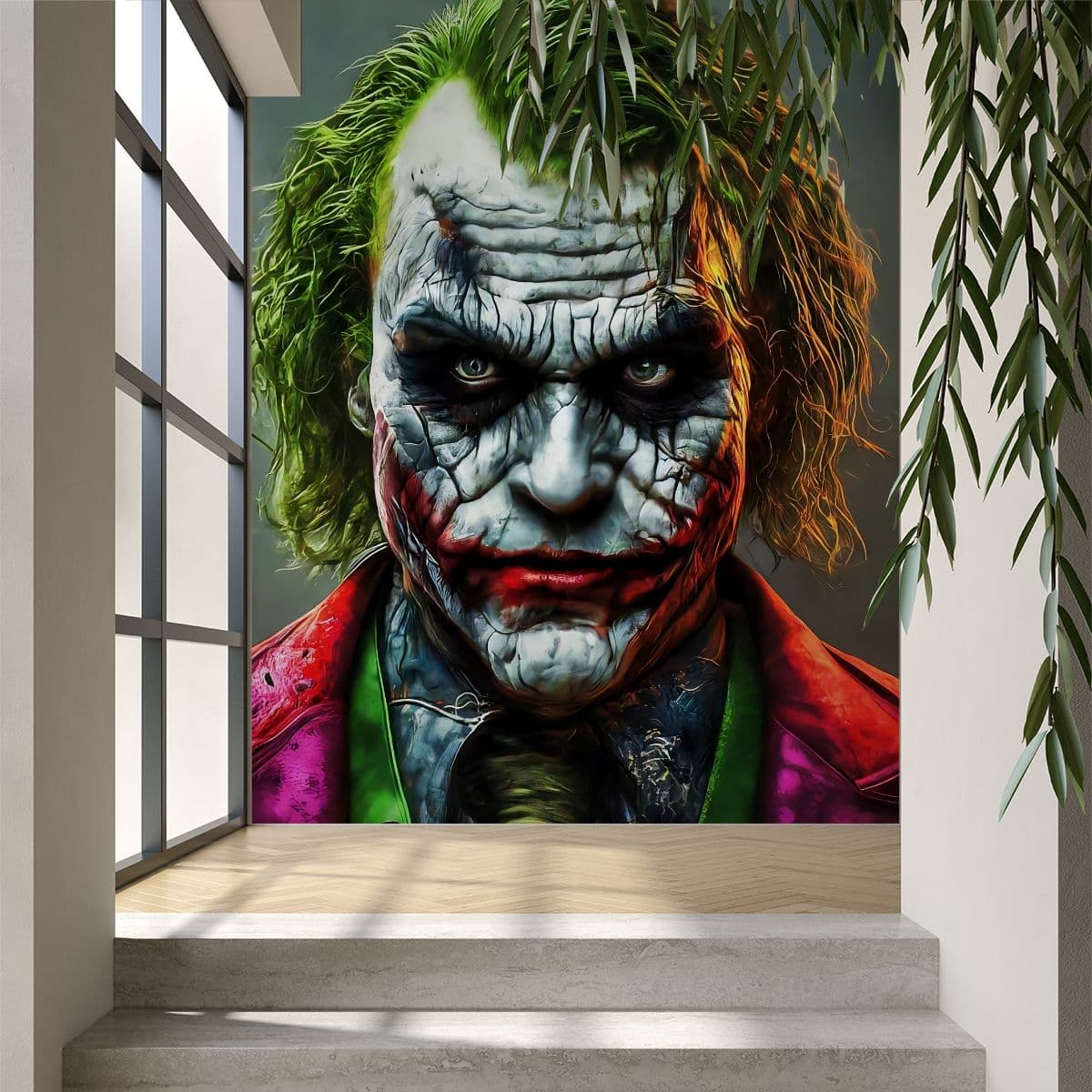 Joker's Anarchy Wallpaper for Wall shown in a room