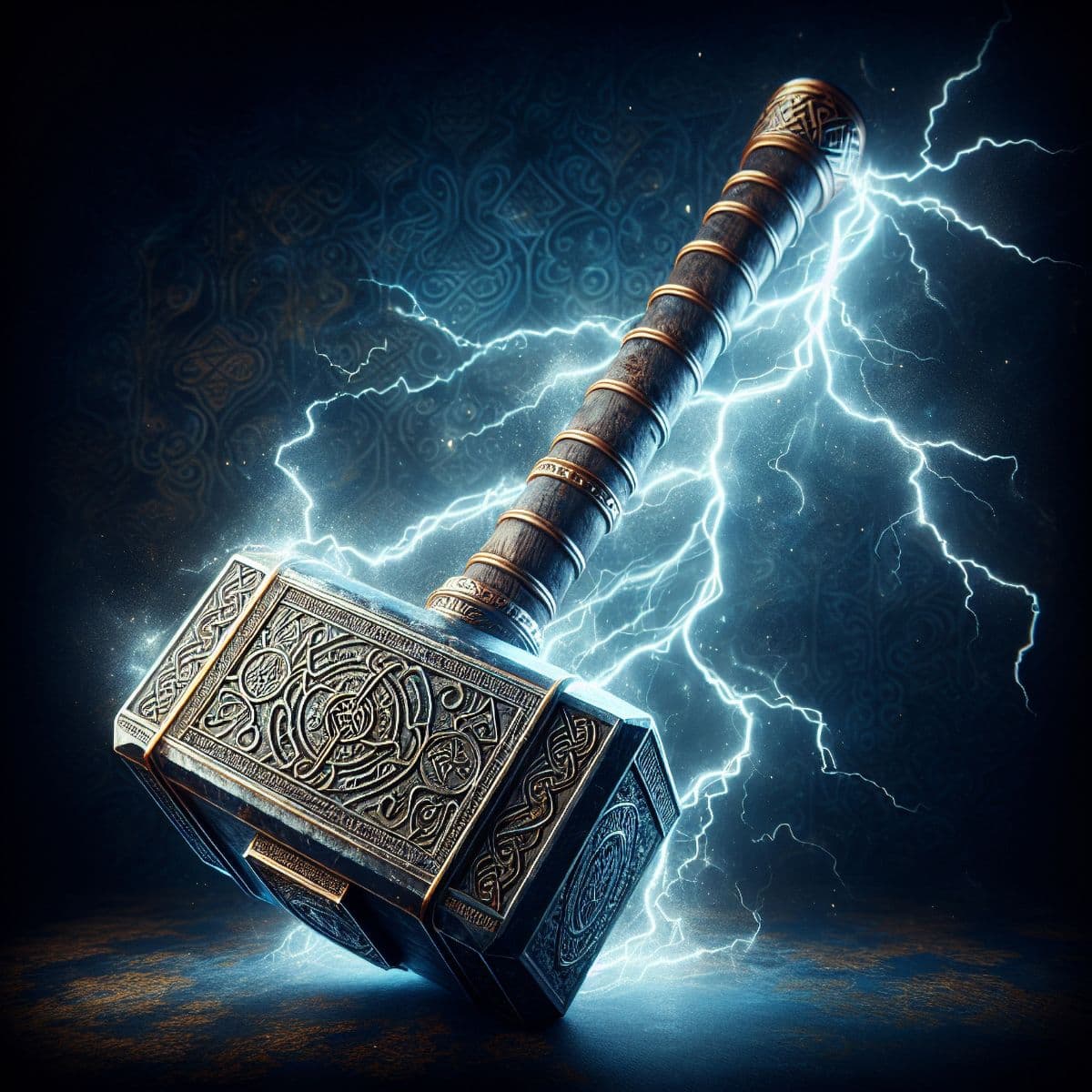 Thor's Hammer Wallpaper Mural for Wall pattern detail