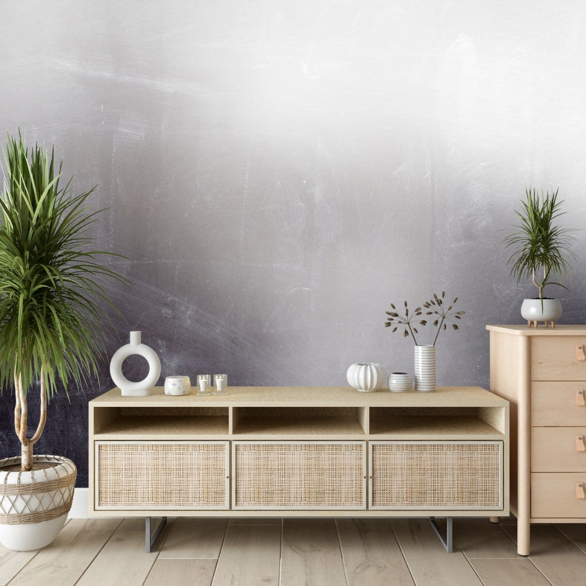 Rustic Mirror Wallpaper for Wall shown in a room