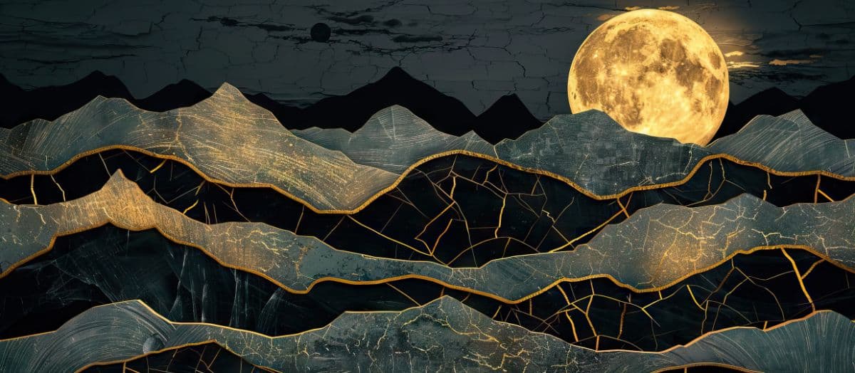 Swarna Chandani Bela Wallpaper Mural pattern detail