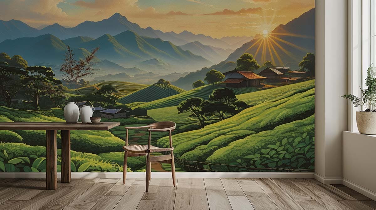 Thalassery Kerala Wallpaper Mural, Customized shown in a room
