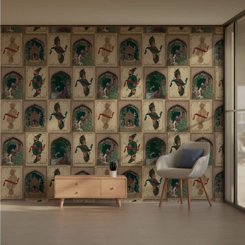 Ancient Elegance Wallpaper Pattern, Customized pattern detail