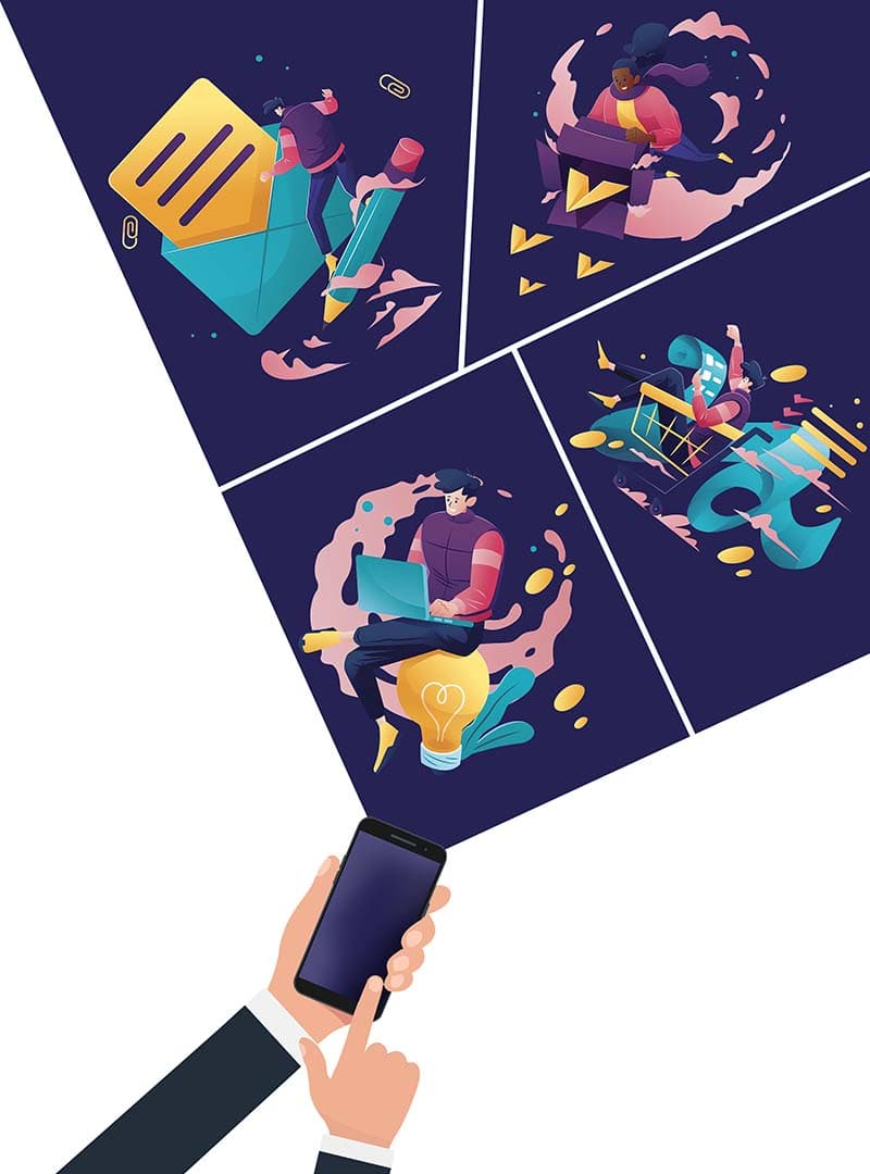 The Secret to Productivity Corporate Wallpaper Mural, Customized pattern detail