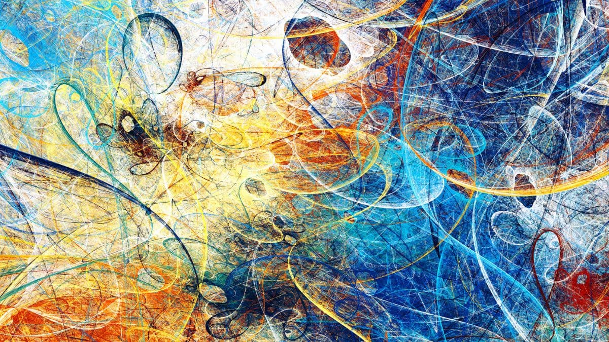 Modern Fractal Artwork Mural Wallpaper pattern detail