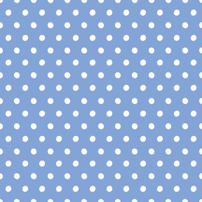 Blue and White Polka Dots Play Wallpaper pattern detail