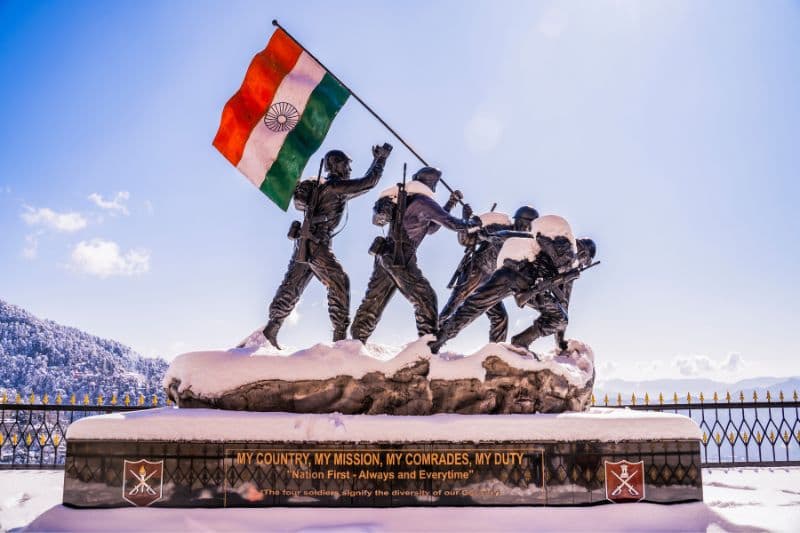 Nation First, Indian Army Moto Wallpaper Mural pattern detail