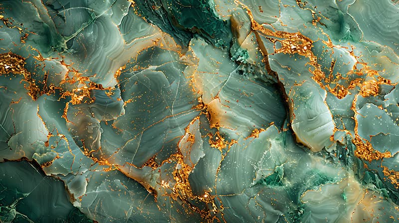 Emerald Geode Texture Marble Wallpaper Mural pattern detail
