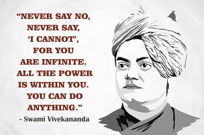 Swami Vivekanand Wallpaper Wall Mural pattern detail