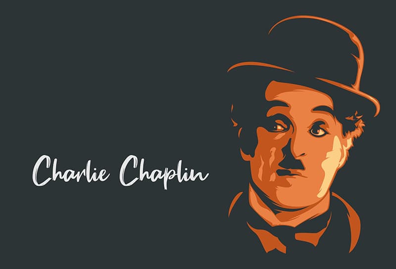 Charlie Chaplin Wallpaper Wall Mural pattern detail