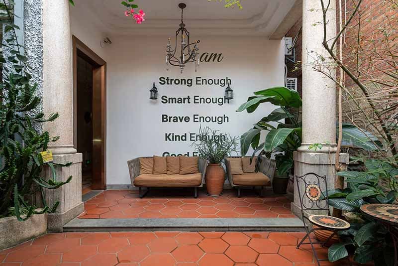 I Am Strong Enough Wallpaper Mural shown in a room