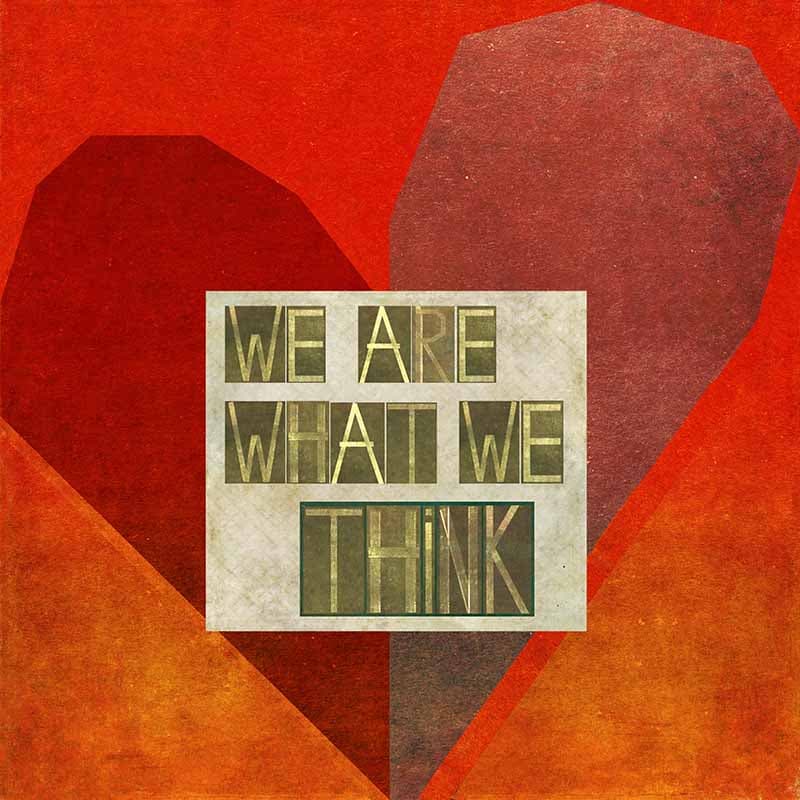 We Are What We Think Wallpaper Mural pattern detail