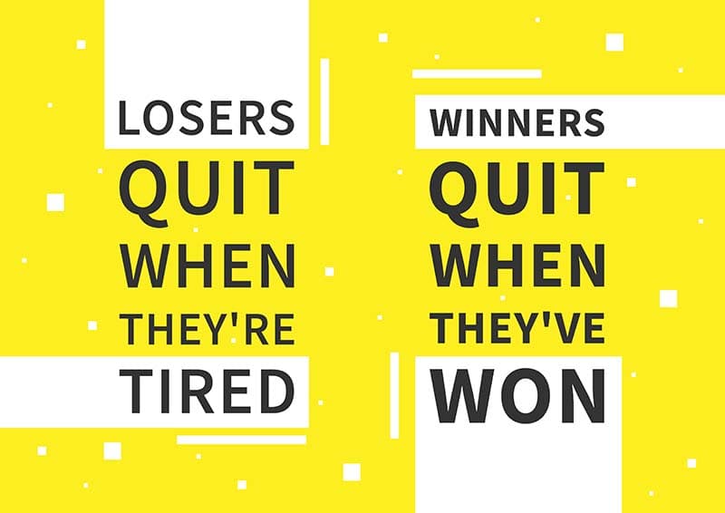 Winners And Losers Quote Wallpaper Mural pattern detail