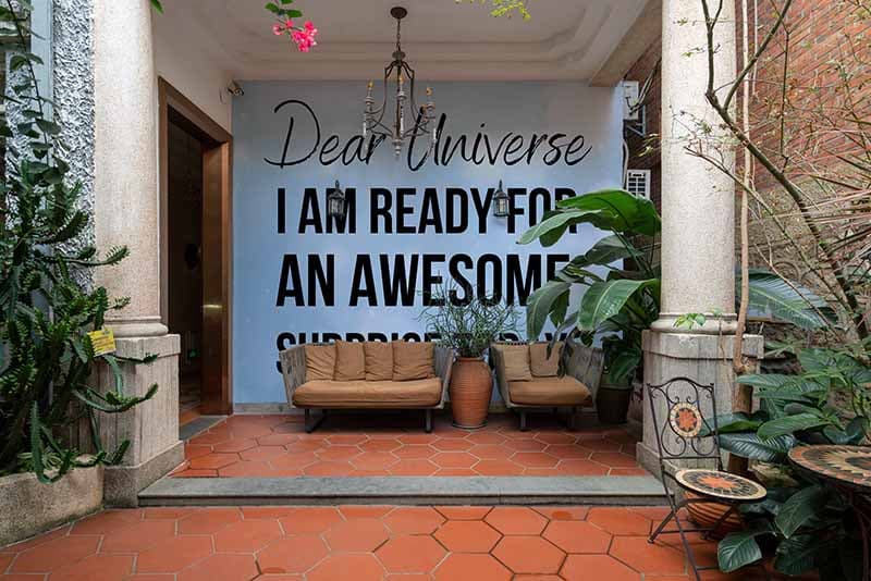 I Am Ready for Surprise Wallpaper shown in a room