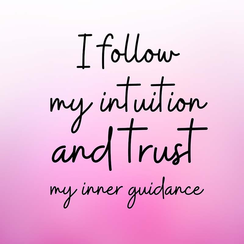 I Follow My Intuition Wallpaper Mural pattern detail