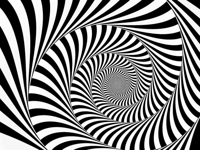 Advent Spiral Illusion Wallpaper Mural pattern detail