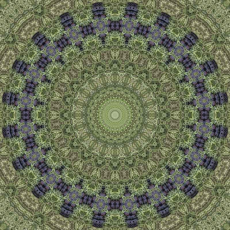 Modern Geometric Kaleidoscopic Wallpaper Mural pattern detail