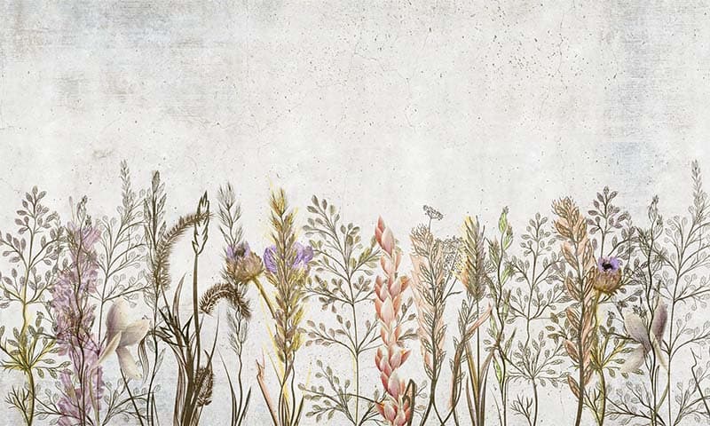 Amazonian Botanical Wallpaper Mural pattern detail