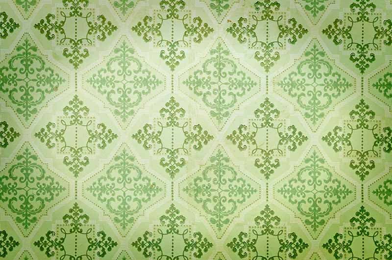 Vintage Olive Elegance Pattern Wallpaper Mural pattern detail