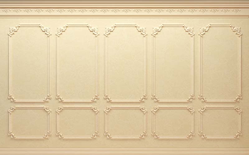 Biege Wood Texture Panel Wallpaper Mural pattern detail