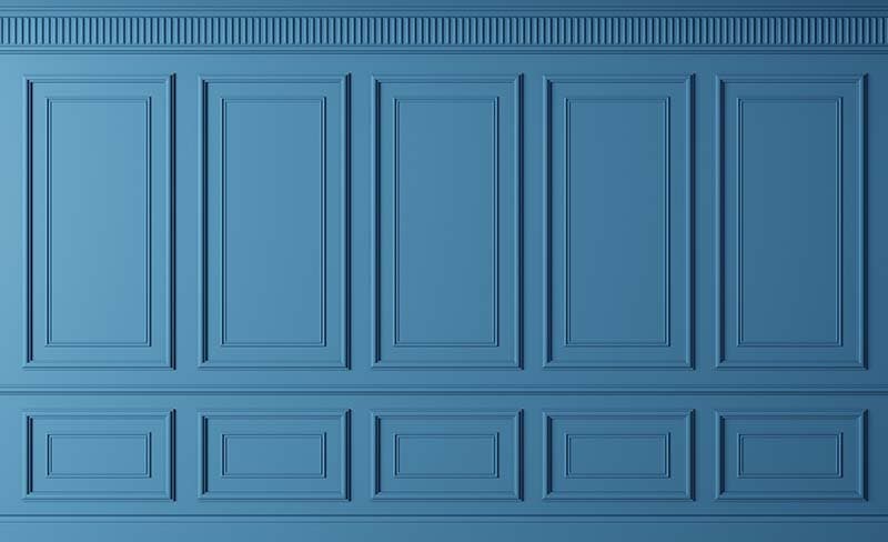 Dark Blue Wood Effect Panel Wallpaper Mural pattern detail