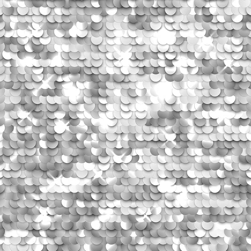 Glowing Silver Sequins Wallpaper Mural pattern detail